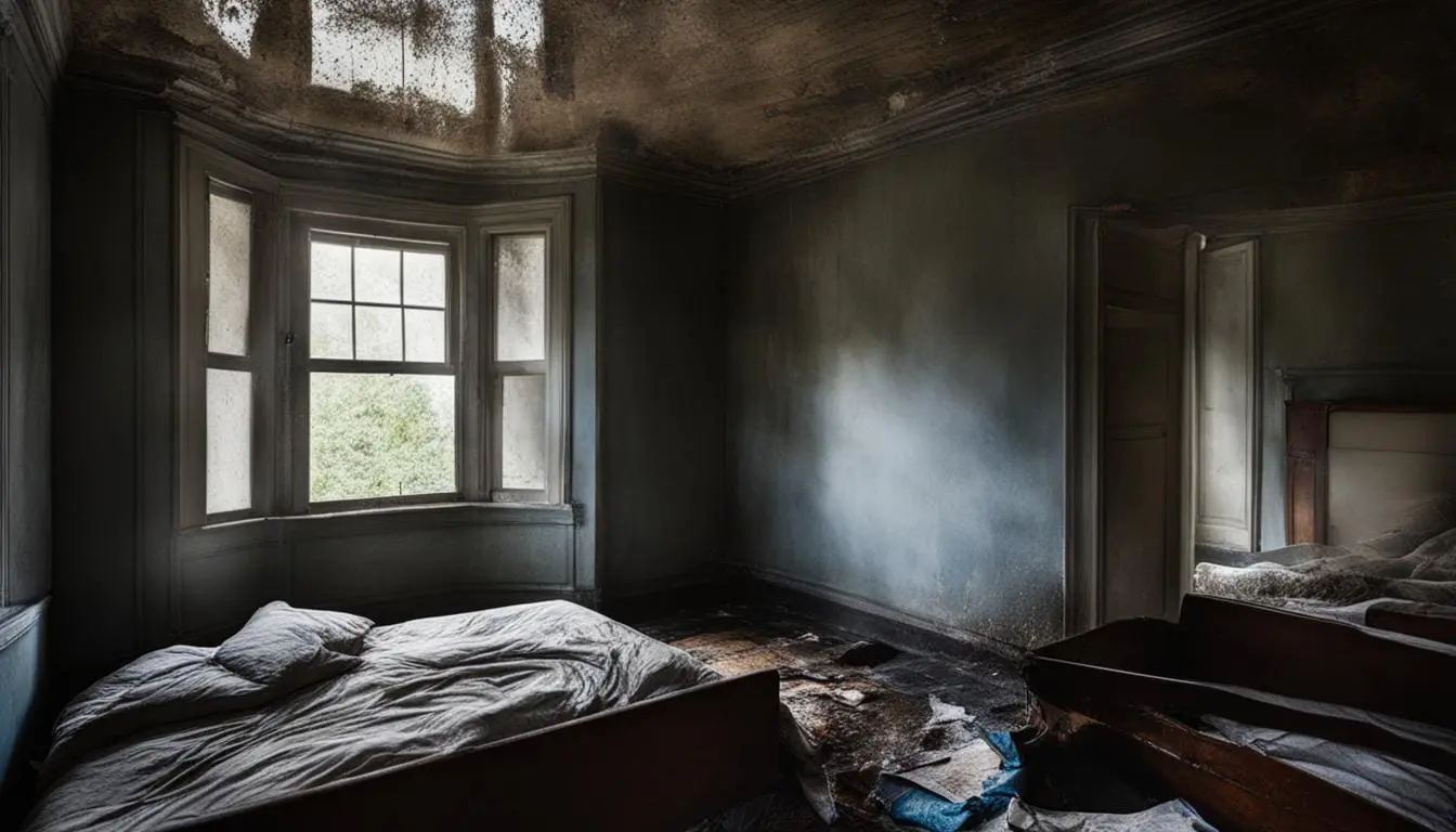 Is it safe to sleep in house with water damage?